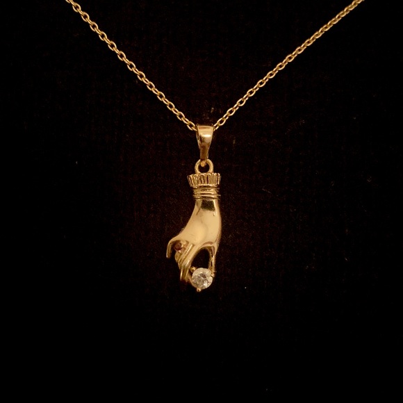 ✨Host Pick✨ Regal Rose Disembodied Hand Necklace - Picture 1 of 3